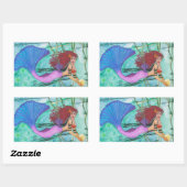 Het Zee Rechthoekige Sticker (Vel)