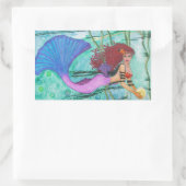 Het Zee Rechthoekige Sticker (Tas)