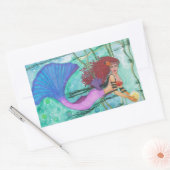 Het Zee Rechthoekige Sticker (Envelop)