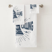 Het Zee roept nautisch Bad Handdoek (Insitu)