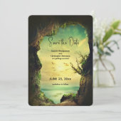 Het Zee Schilderachtig Berichten bewaren Save The Date (Staand voorkant)