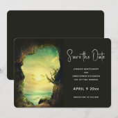 Het Zee Schilderachtig bruiloft negeren Save The Date (Voorkant / Achterkant)