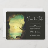 Het Zee Schilderachtig bruiloft negeren Save The Date (Voorkant)