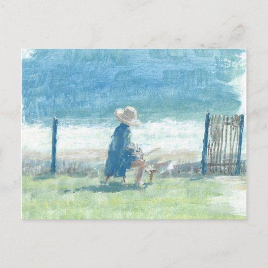 Het Zee schilderen Briefkaart (Voorkant)