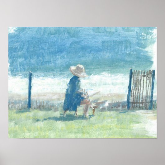 Het Zee schilderen Poster (Voorkant)