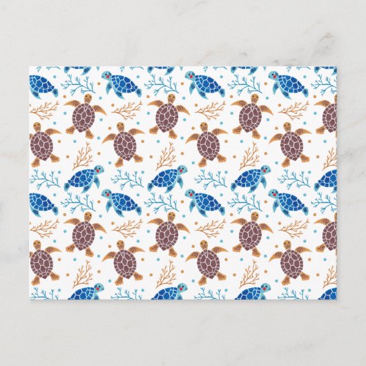Het Zee schildpad Briefkaart (Voorkant)