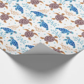 Het Zee schildpad Cadeaupapier (Hoek)