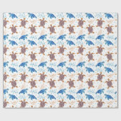 Het Zee schildpad Cadeaupapier (Vlak)