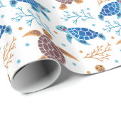 Het Zee schildpad Cadeaupapier (Rol Hoek)