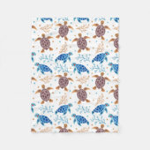 Het Zee schildpad Fleece Deken (Voorkant)