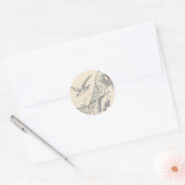 Het Zee springt Ronde Sticker (Envelop)