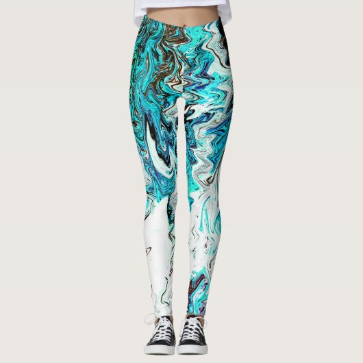 Het Zee van de Rushing..... Leggings (Voorkant)