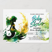 Het Zee van de Zeemeermin: Baby shower Kaart (Voorkant / Achterkant)