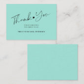 Het zee van het manuscript van het vrijgezellenfee notitiekaartje (Voorkant / Achterkant)