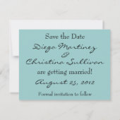 Het Zee van het strand sparen de Aankondiging van  (Achterkant)