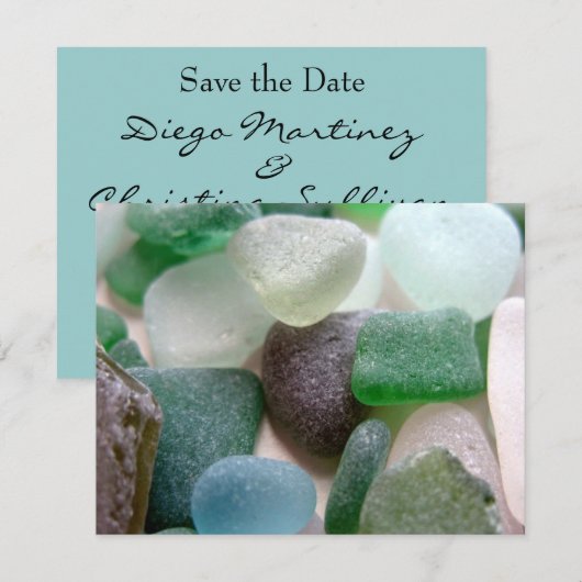 Het Zee van het strand sparen de Aankondiging van  (Voorkant / Achterkant)