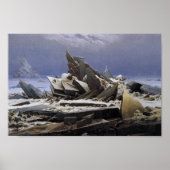Het Zee van Ice door Caspar David Friedrich Poster (Voorkant)