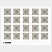 Het Zee van Ochotsk Square Stickers (Vel)