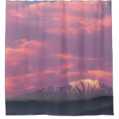 Het Zee van roze wolken Douchegordijn (Voorkant)