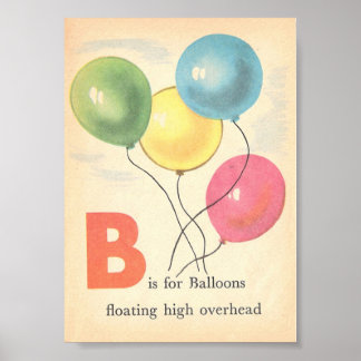 Het zeer  alfabet, letter B Poster