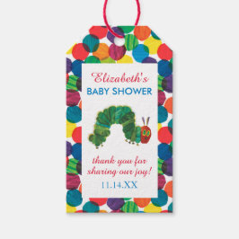 Het zeer hongerige rups Baby shower dank je Cadeaulabel
