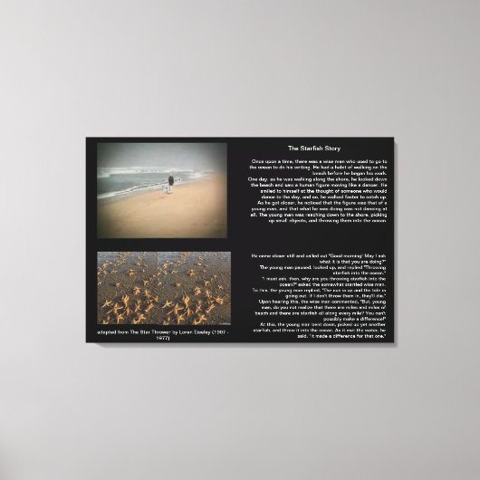 Het zeesterren verhaal canvas (Voorkant)