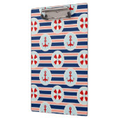 Het zeevaart Patroon van Strepen en van het Stip Klembord (Links)