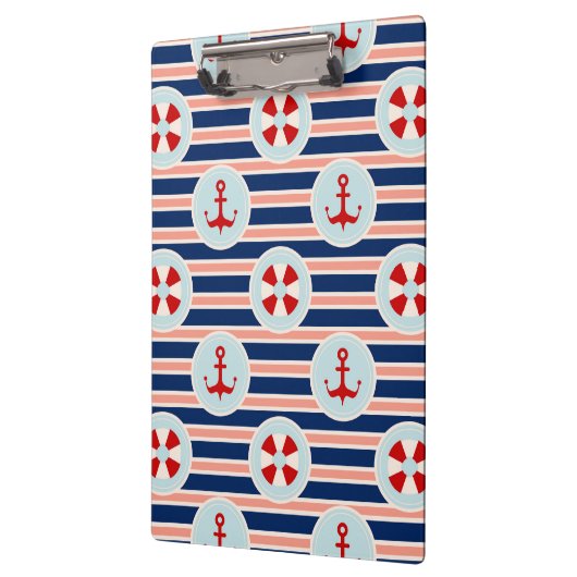 Het zeevaart Patroon van Strepen en van het Stip Klembord (Links)