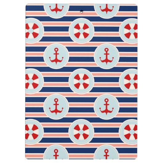 Het zeevaart Patroon van Strepen en van het Stip Klembord (Achterkant)