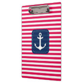 Het zeevaart Rode Witte Anker van de Banner van Klembord (Links)