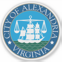Het zegel van Alexandrië, Virginia Sticker