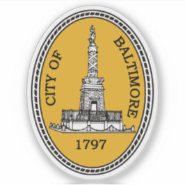 Het zegel van Baltimore, Maryland Sticker