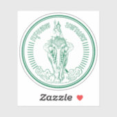 Het zegel van Bangkok, Thailand Sticker (Vel)