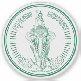 Het zegel van Bangkok, Thailand Sticker