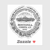 Het zegel van Boston, Massachusetts Sticker (Vel)