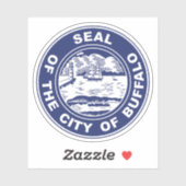 Het zegel van Buffalo, New York Sticker (Vel)