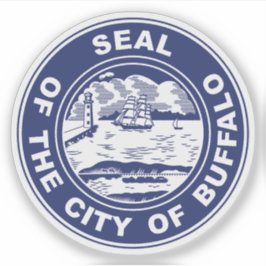 Het zegel van Buffalo, New York Sticker