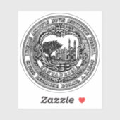 Het zegel van Cambridge, Massachusetts Sticker (Vel)