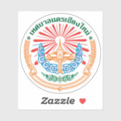 Het zegel van Chiang Mai, Thailand Sticker (Vel)