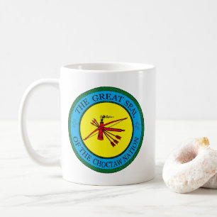 Het zegel van de Choctaw Nation of Oklahoma Koffiemok