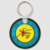 Het zegel van de Choctaw Nation of Oklahoma Sleutelhanger (Achterkant)