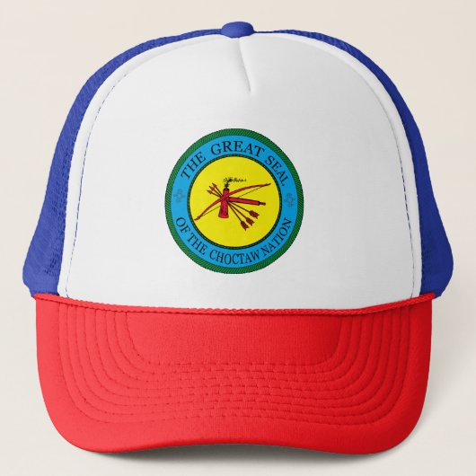 Het zegel van de Choctaw Nation of Oklahoma Trucker Pet (Voorkant)