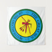 Het zegel van de Choctaw Nation of Oklahoma Wandkleed (Voorkant (horizontaal))
