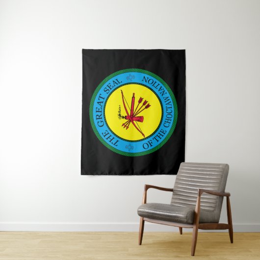 Het zegel van de Choctaw Nation of Oklahoma Wandkleed (In situ)