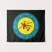 Het zegel van de Choctaw Nation of Oklahoma Wandkleed (Voorkant (horizontaal))