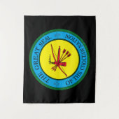 Het zegel van de Choctaw Nation of Oklahoma Wandkleed (Voorkant)