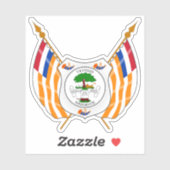 Het zegel van de Oranje Vrijstaat, Rep. van Zuid-A Sticker (Vel)