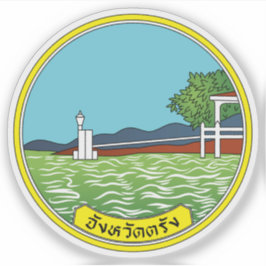 Het zegel van de provincie Trang, Thailand Sticker