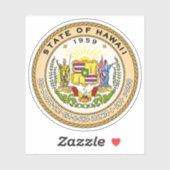 Het zegel van de staat Hawaï Sticker (Vel)