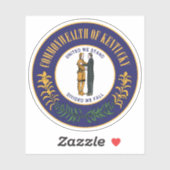 Het zegel van de staat Kentucky Sticker (Vel)